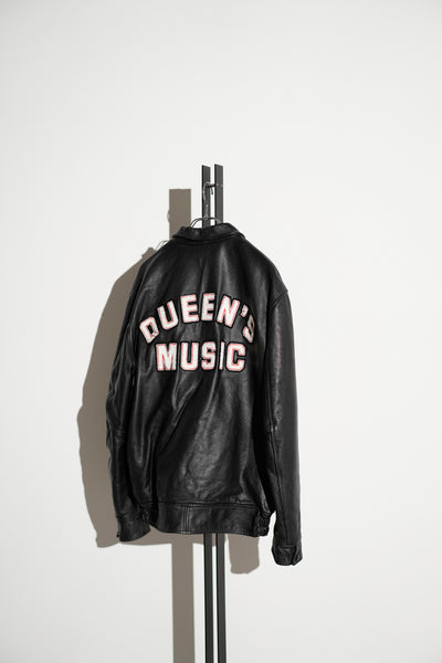 1990s Queens Univ - Leather Jacket