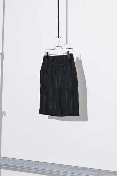 Pinstripe I-Line Skirt