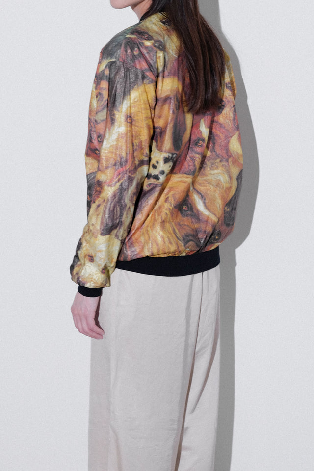 Dog Graphic Tyvek Zip Blouson