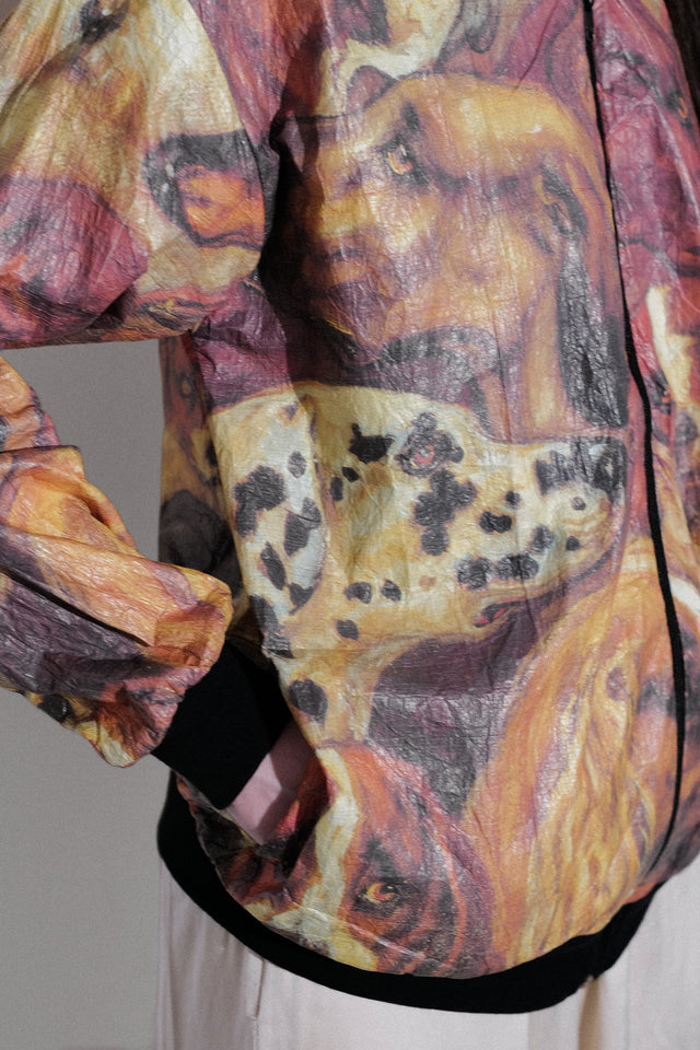 Dog Graphic Tyvek Zip Blouson