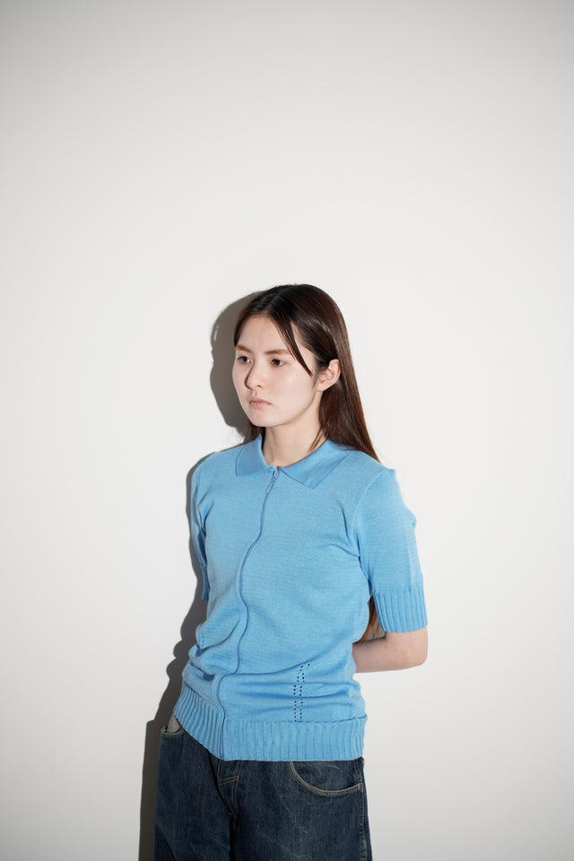 Zip up Knit Polo