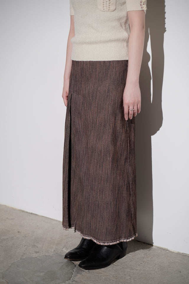 Ribbed Fabric Skirt