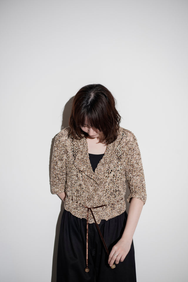 SCANLAN & THEODORE - Open Knit Drawstring Top