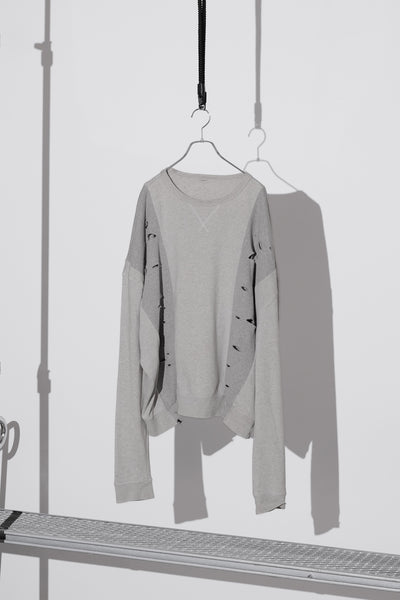 Abstract Cut Sweat Shirt
