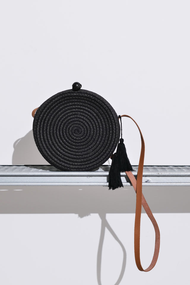 Coiled Woven Shoulder Bag