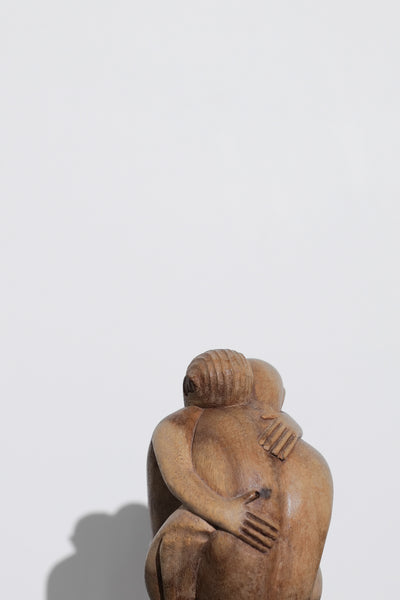 Wooden Embrace Sculpture