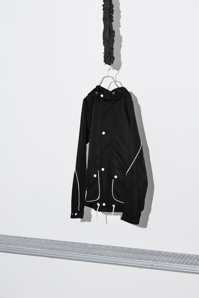Piping Hooded Jacket